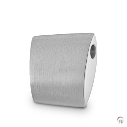 Zilveren Ashanger mat Rechthoekig