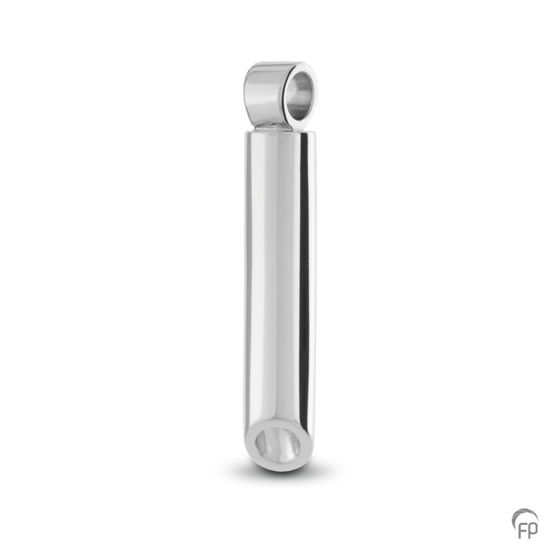 Zilveren Ashanger Afgeschuind buisje