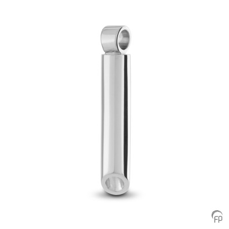 Zilveren Ashanger Afgeschuind buisje