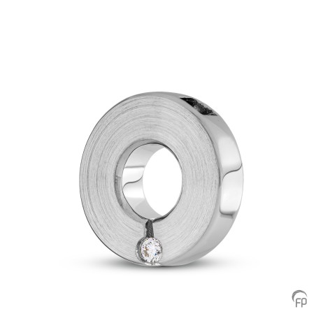 Zilveren Duo Ashanger Rond