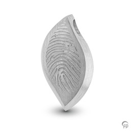 Zilveren Fingerprint Ashanger 'Vlam'