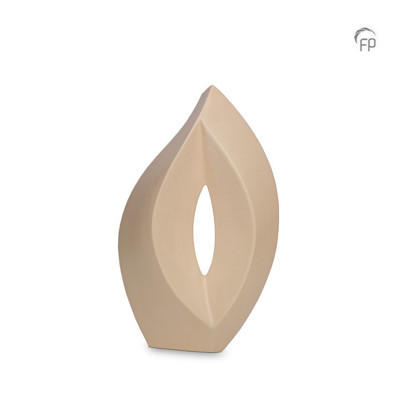 Grote Keramische Urn 'Venezia' Matbeige Grote Keramische Urn 'Venezia' Matbeige