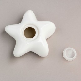 Keramische Keepsake Ster Urn Asteri Wit