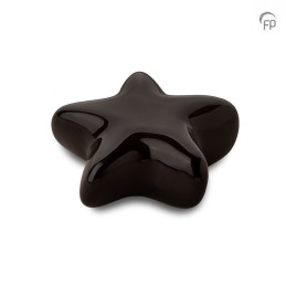 Keramische Keepsake Ster Urn Asteri Zwart