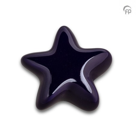 Keramische Keepsake Ster Urn Asteri Donkerblauw