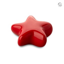 Keramische Keepsake Ster Urn Asteri Rood