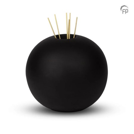 Grote Keramische Urn Essence of Life Zwart