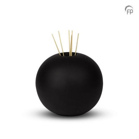 Middelgrote Keramische Urn Essence of Life Zwart