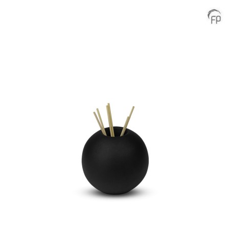 Keramische Keepsake Urn Essence of Life Zwart