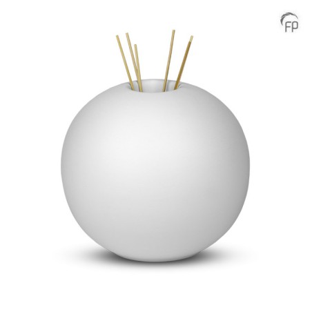 Grote Keramische Urn Essence of Life Wit