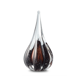 Glazen Memorie Urn Sparkle Cognac