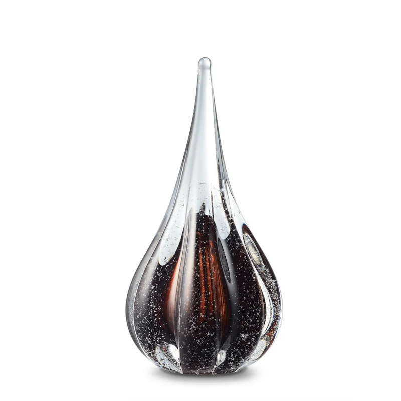 Glazen Memorie Urn Sparkle Cognac