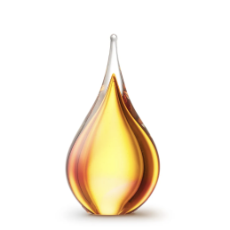 Glazen Memorie Urn Druppel Small Roze/Goudkleur