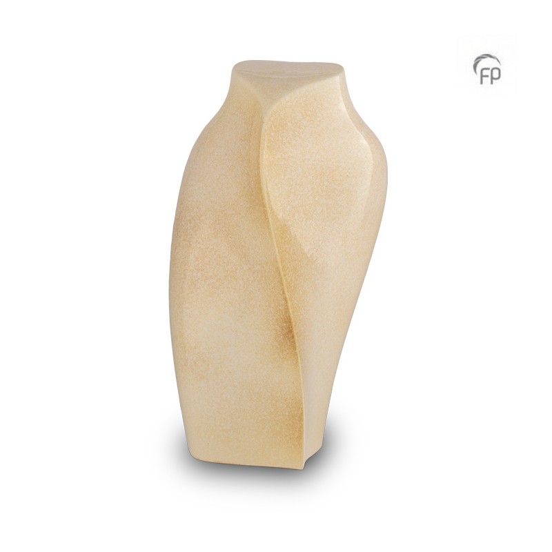 Grote Keramische Kunst Urn Heart to Heart Beige