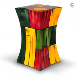 Grote Glasfiber Urn Diabolo multicolour 2