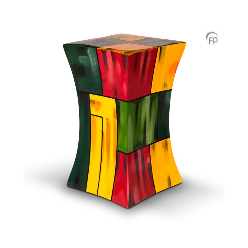 Grote Glasfiber Urn Diabolo multicolour 2